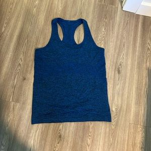 Lululemon Tank Top; blue and black; size 8